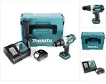 Makita DDF 458 RT1J 18V Akku Bohrschrauber 91 Nm im Makpac mit 1x BL 1850 B 5,0...