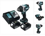 Makita DTW 700 RF Akku Schlagschrauber 18 V 700 Nm 1/2" XPT Brushless + 2x Akku...