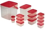 Xavax -Set von Lebensmittelbeh&auml;ltern, 18 PCs - Rot