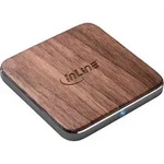 InLine&reg; Qi woodcharge, Laderger&auml;t Kabellos, 5/7,5/10W - Braun