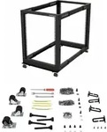 StarTech.com 15HE 4-Pfosten Server Rack, 19 Zoll Open Frame Serverrack, 101cm