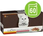 Gourmet A la Carte Katzenfutter nass, Sorten-Mix, 60er Pack (60 x 85g)