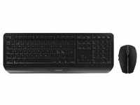 CHERRY Gentix Desktop Wireless Tastatur- und Maus-Kombikit, schwarz