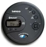 Lenco CD-300BK Tragbarer CD-MP3-Player Bluetooth Anti-Shock LCD Schwarz - Schwarz