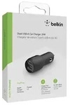 Belkin BoostCharge, Auto, Zigarettenanz&uuml;nder, 4,8 A, Schwarz - Schwarz