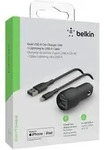 Belkin USB-A Kfz-Ladeger&auml;t, 24W 1m Lightning-Kabel CCD001bt1MBK - Schwarz