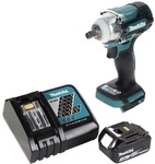 Makita DTW 300 RF1 Akku Schlagschrauber 18 V 330 Nm 1/2" Brushless + 1x Akku...