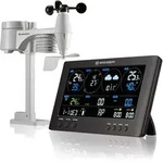 Bresser WLAN Wetterstation mit 7-in-1 Au&szlig;ensensor, Farbdisplay, UV- &...