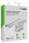 Belkin WCD001VF1MWH, Drinnen, AC, 4,8 A, 1 m, Wei&szlig; - Wei&szlig;