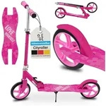 ArtSport Scooter Cityroller Girl Power - Big Wheel & klappbar - Kinder Roller Pink -