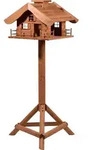 dobar XXL Vogelfutterhaus "Almh&uuml;tte" mit Futtersilo und St&auml;nder, 66 x 66 x...