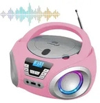 Cyberlux CD-Player mit LED-Beleuchtung | Tragbares Stereo Radio | CD-Player |...