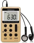 Retekess V112 Tragbares Radio, AM FM mini Radio, Speicherstationen, Wiederaufladbarer