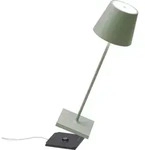 Zafferano Poldina Pro Tischlampe - Aufladbare LED Au&szlig;enlampe - 38 cm - Gr&uuml;n