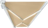 HOME DELUXE - LED Vollkassettenmarkise ELOS 585 x 300 cm Sandfarben Garten...