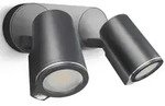 STEINEL Spot DUO, Wandbeleuchtung f&uuml;r den Au&szlig;enbereich, Schwarz, Aluminium,