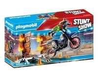 PLAYMOBIL Stuntshow 70553 Stuntshow Motorrad mit Feuerwand