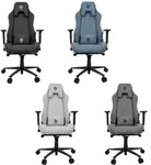 Arozzi VERNAZZA SOFT FABRIC Gaming-Stuhl, aschgrau - Grau