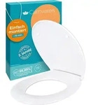 Calmwaters&reg; Toilettendeckel mit Absenkautomatik, WC Sitz einfache Montage, bis 250