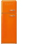 SMEG FAB30LOR5 K&uuml;hl-/Gefrierkombination Linksanschlag Orange 50s Style - Orange