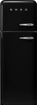 SMEG FAB30LBL5, Smeg 50s Style Fab30l K&uuml;hlschrank Mit Gefrierfach Schwarz 294L...