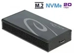 DeLOCK Externes Geh&auml;use f&uuml;r M.2 NVMe PCIe SSD mit SuperSpeed USB 20 Gbps (USB 3.2