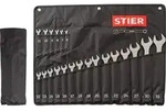 STIER Ringmaulschl&uuml;ssel-Satz, SW 6 - 32 mm, 21-teilig, aus hochwertigem