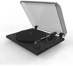 TEAC TN-175-B, Audio-Plattenspieler mit Riemenantrieb, Vollautomatisch, Schwarz,