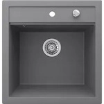 Sp&uuml;lbecken Bergstr&ouml;m Tesa Grau 49 x 51 cm, Model 29499 - Grau