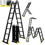 Craftfull Mehrzweckleiter CF-104A | 6in1 Leiter - Gelenkleiter aus Aluminium -