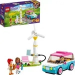 LEGO 41443 Friends Olivias Elektroauto Set mit Mini-Puppen Olivia & Mia - Silber