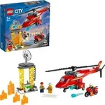 LEGO 60281 City Feuerwehrhubschrauber, Hubschrauber Spielzeug mit Motorrad,