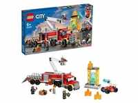LEGO 60282 City Mobile Feuerwehreinsatzzentrale mit Spielzeug-Feuerwehrauto