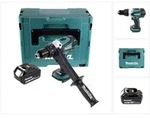 Makita DDF 458 G1J Akku Bohrschrauber 18 V 91 Nm + 1x Akku 6,0 Ah + Makpac -...