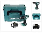 Makita DHP 483 M1J Akku Schlagbohrschrauber 18 V 40 Nm + 1x Akku 4,0 Ah +...