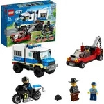LEGO 60276 City Polizei Gefangenentransporter, Spielzeug-Set mit Motorrad und LKW,