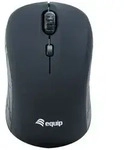 Equip Optische Maus kabellos USB Mini R+L schwarz - Schwarz
