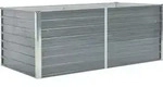 vidaXL Hochbeet 160 x 80 x 45 cm Verzinkter Stahl Grau - Grau