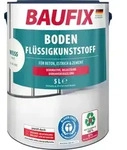 BAUFIX Boden-Fl&uuml;ssigkunststoff weiss matt, 5 Liter, Beton- und Bodenfarbe - Wei&szlig;