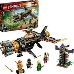 LEGO 71736 NINJAGO Coles Felsenbrecher Flugzeugspielzeug mit Gef&auml;ngnis und Figur des