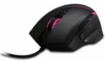 Inter-Tech GT-100 RGB, rechts, Optisch, USB Typ-A, 6400 DPI, Schwarz - Schwarz