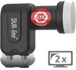 DUR-line +Ultra Twin LNB - 2 Teilnehmer schwarz - mit LTE-Filter [ Test *]...
