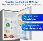 Bomann&reg; K&uuml;hlschrank mit Gefrierfach | | 143cm | K&uuml;hl Gefrierkombination leise 