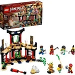 LEGO 71735 NINJAGO Turnier der Elemente Tempel Bauset mit Kampfarena und Figur des