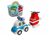 LEGO 10957 DUPLO Mein Erster Feuerwehrhubschrauber und Polizeiauto Spielzeug...