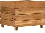 vidaXL Hochbeet 50x40x38 cm Teak Altholz und Stahl - Braun