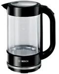 Bosch TWK70B03, 1,7 l, 2400 W, Schwarz, Transparent, Glas, Wasserstandsanzeige,