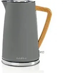 Nedis Wasserkocher - 1.7 l - Soft-Touch - Grau - Um 360 Grad drehbar -...