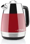 ETA Wasserkocher STORIO ETA918690030 Retro rot, 1,7 l, 2150 W, Edelstahl,