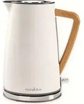 Nedis Wasserkocher - 1.7 l - Soft-Touch - Weiss - Um 360 Grad drehbar - Verdecktes